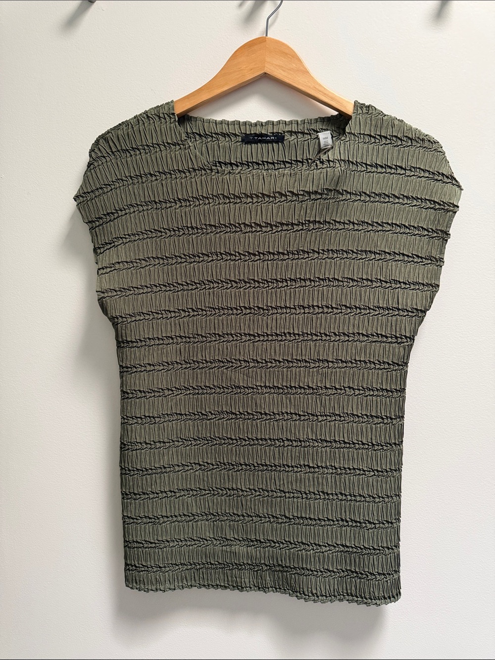NWT Tahari Olive Top medium